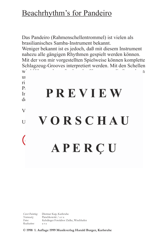 Product gallery: Page 3 of 11 Beachrhythm for Pandeiro, , (Pandeiro drum)