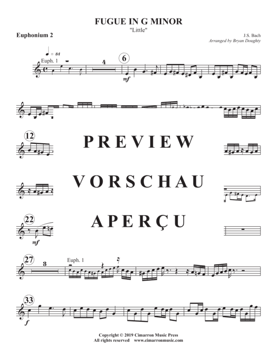 Product gallery: Page 13 of 18 Fugue in g minor , , (Tuba Quartett EETT)