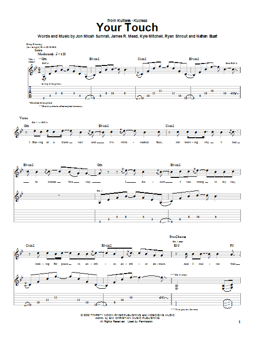 Product gallery: Page 1 of 1 Your Touch, Kutless