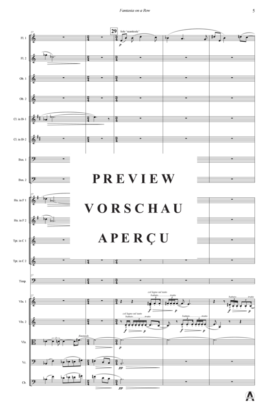 Produktgalerie: Seite 8 von 21 Fantasia on a Row , , (Orchester)