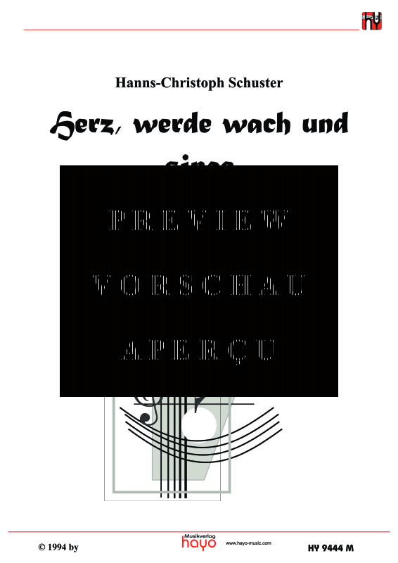 Product gallery: Page 2 of 4 Herz, werde wach und singe, , (male choir)
