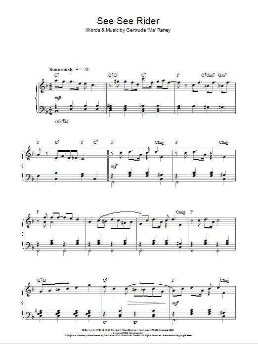 Product gallery: Page 1 of 1 See See Rider, Ma Rainey