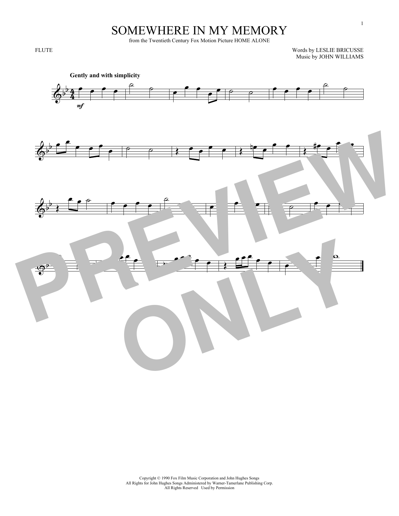 Product gallery: Page 1 of 1 Somewhere In My Memory, John Williams