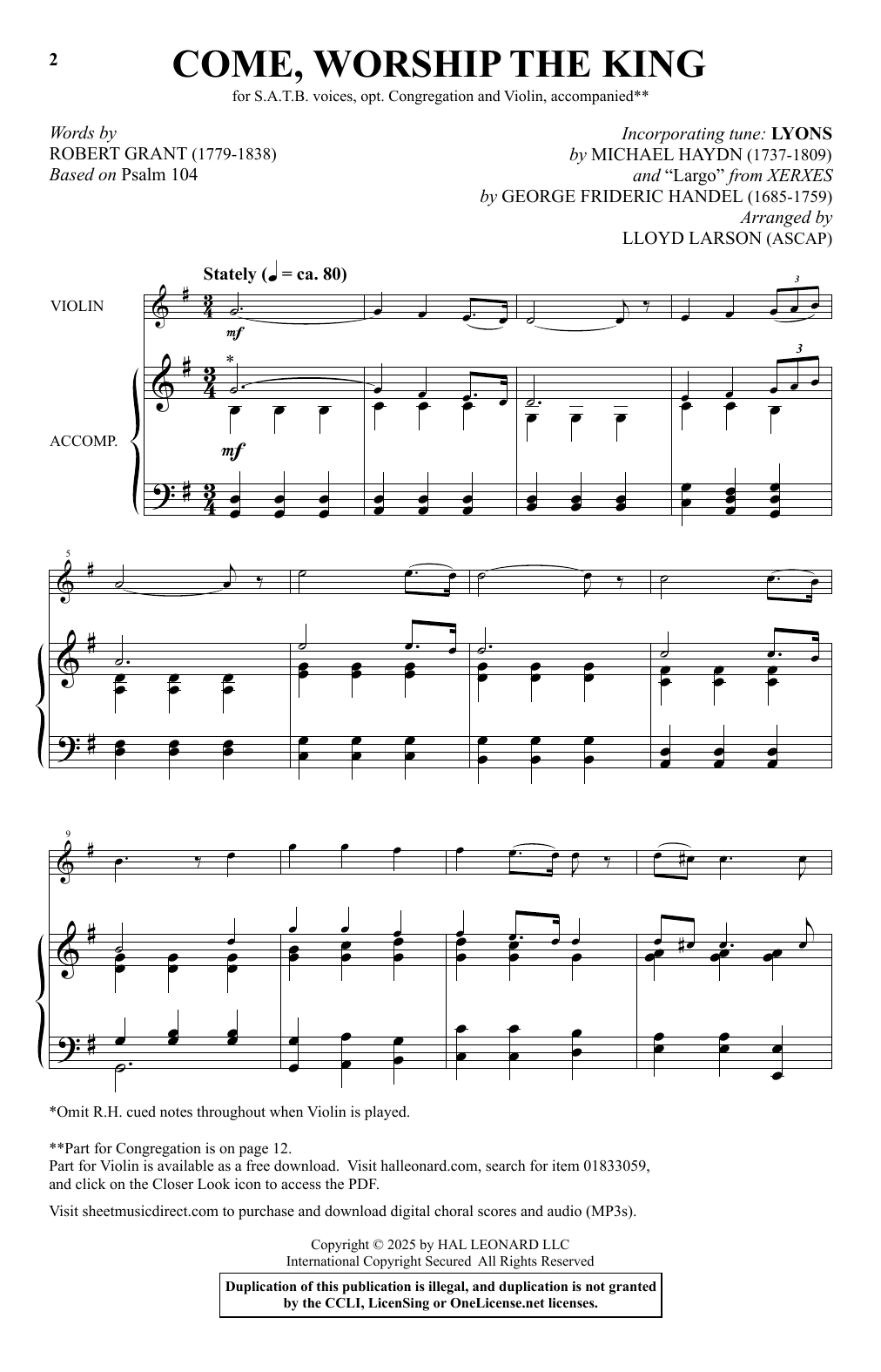 Produktbild zu: Come, Worship The King