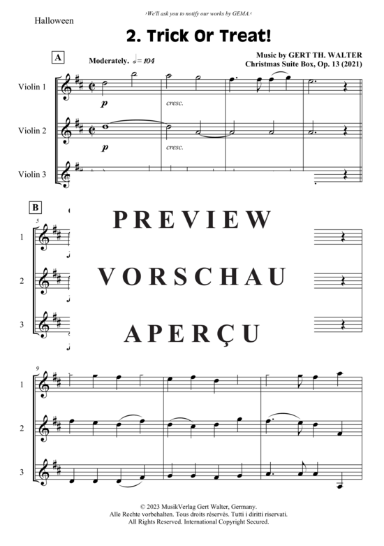 gallery: Trick Or Treat! , , (Violinen Trio)