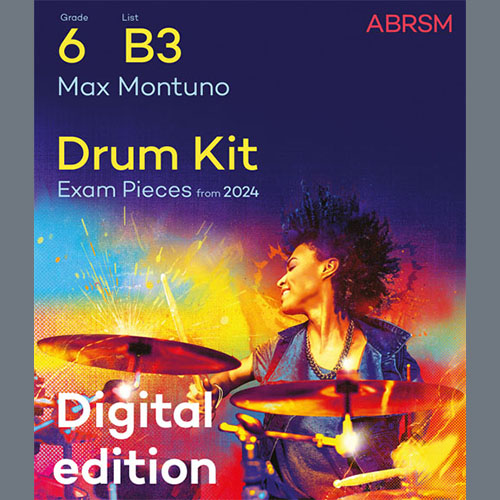 Product picture to: Max Montuno (Grade 6, list B3, from the ABRSM Drum Kit Syllabus 2024)