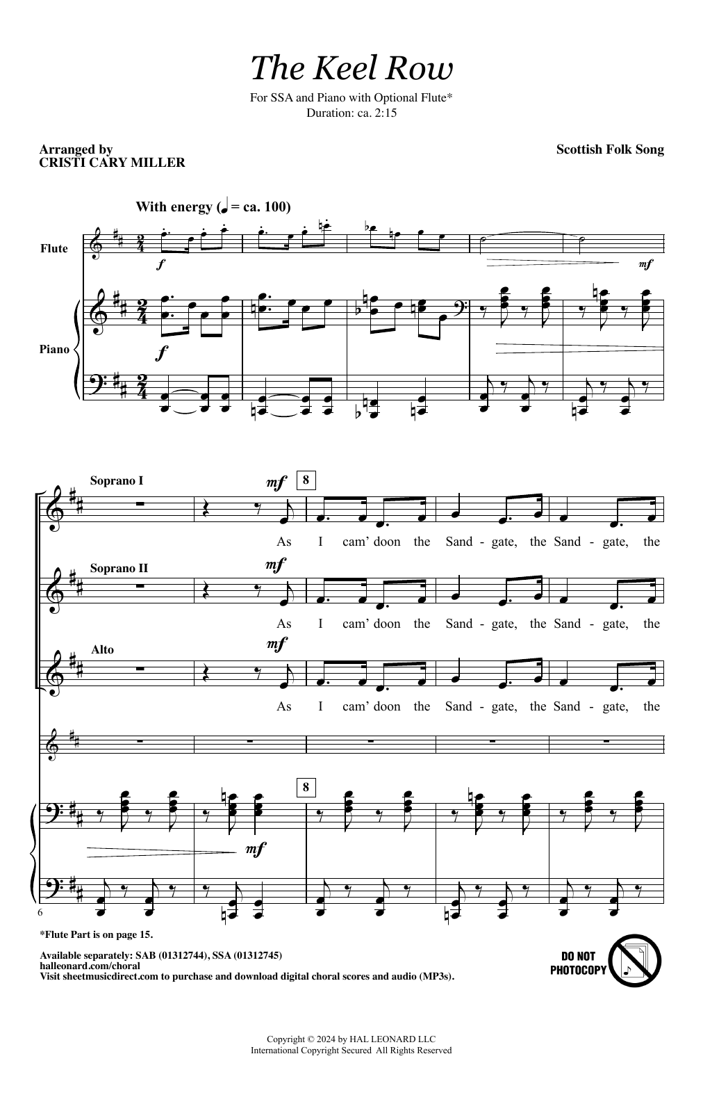 Produktgalerie: Seite 1 von 1 The Keel Row (arr. Cristi Cary Miller), Scottish Folk Song, Chor