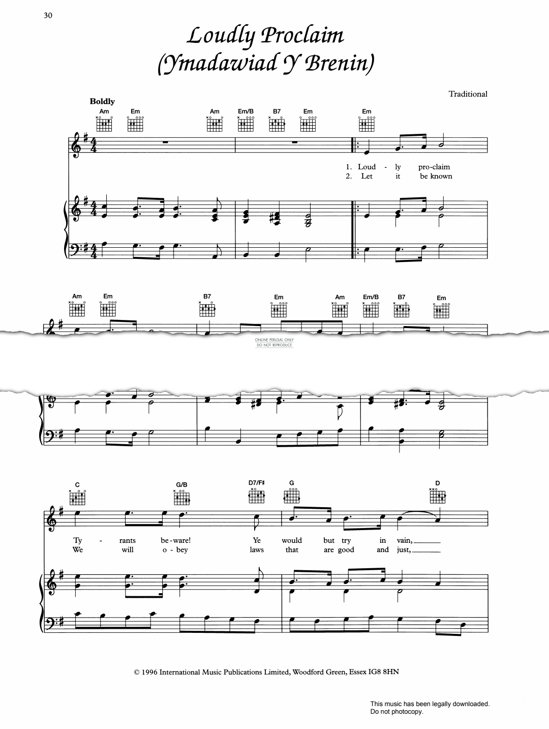 Produktbild zu: Loudly Proclaim (Ymadawiad Y Brenin)