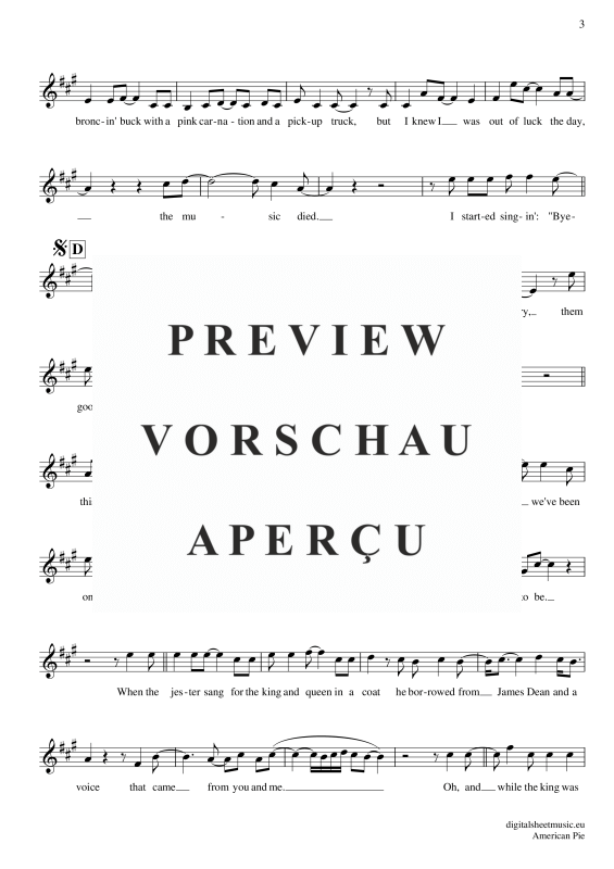 Product gallery: Page 4 of 8 American Pie , Mc Lean, Don, Trumpet in B-flat