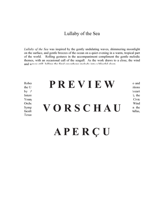 Product gallery: Page 3 of 17 Lullaby of the Sea , , (oboe, clarinet, alto saxophone and bassoon)
