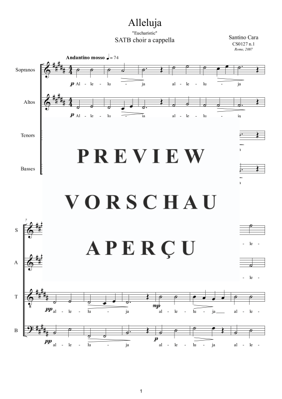 Produktgalerie: Seite 2 von 11 Alleluja - Eucharistic, , Gemischter Chor