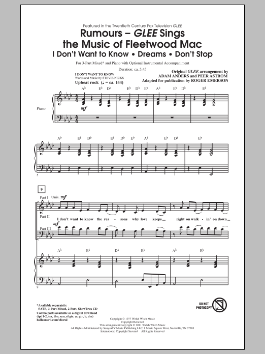 Produktbild zu: Rumours: Glee Sings The Music Of Fleetwood Mac