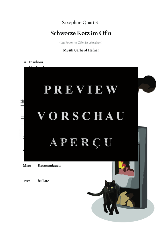 Product gallery: Page 6 of 11 Schworze Kotz im Ofn, , (Saxophone Quartet)