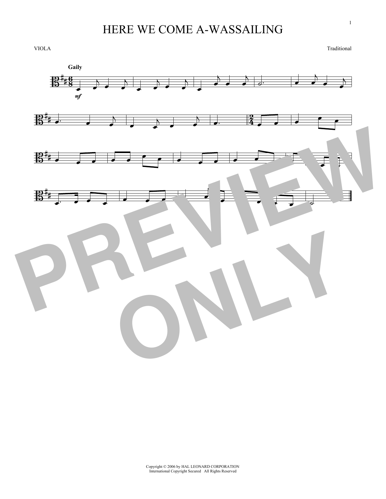 Product gallery: Page 1 of 1 Here We Come A-Wassailing, Traditional