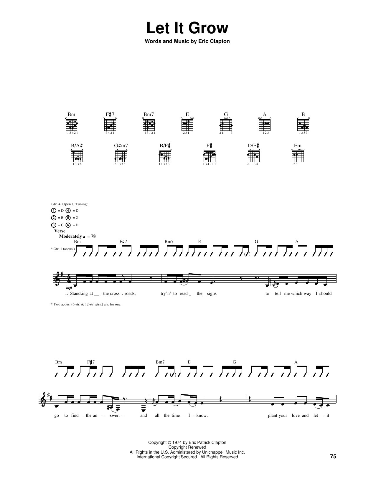 Produktgalerie: Seite 1 von 1 Let It Grow, Eric Clapton, Gitarre