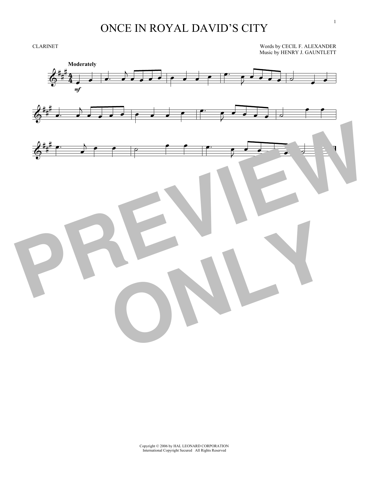 Product gallery: Page 1 of 1 Once In Royal David's City, Cecil F. Alexander