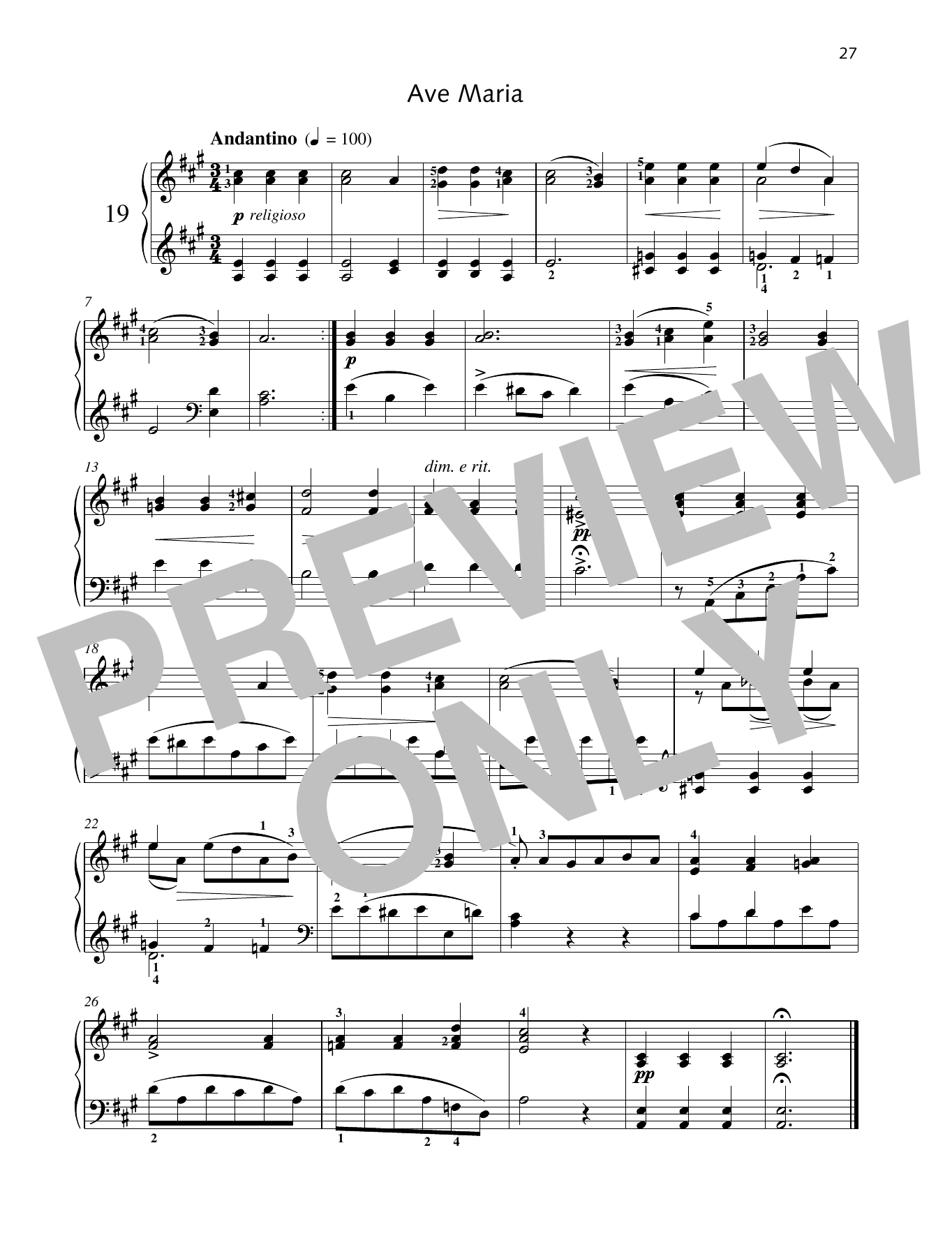 Product gallery: Page 1 of 1 Ave Maria, Friedrich Burgmuller