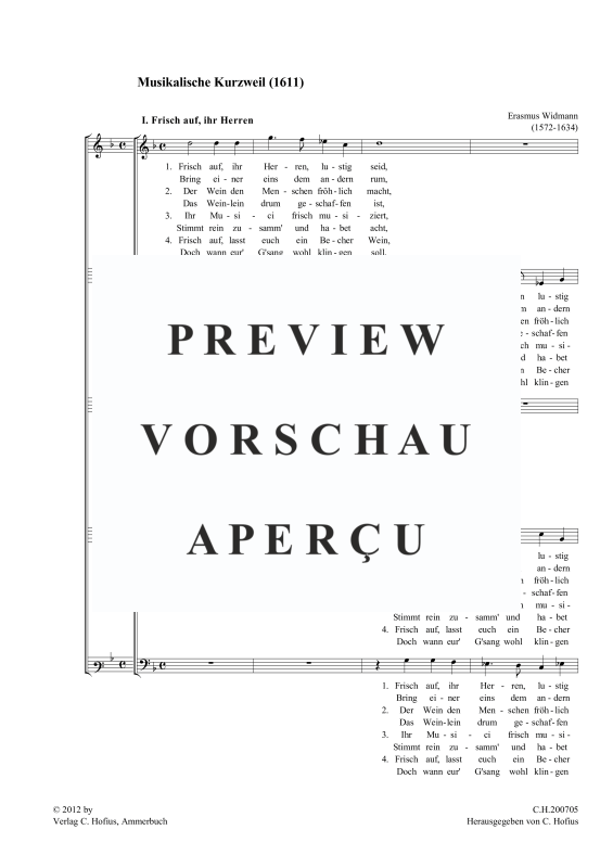 Product gallery: Page 10 of 11 Musikalische Kurzweil (1611), , (mixed choir 4-5 voices)