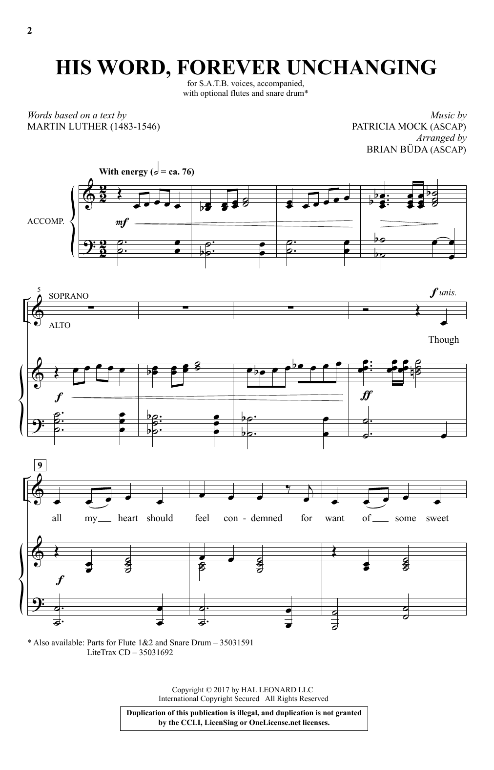 Produktbild zu: His Word, Forever Unchanging