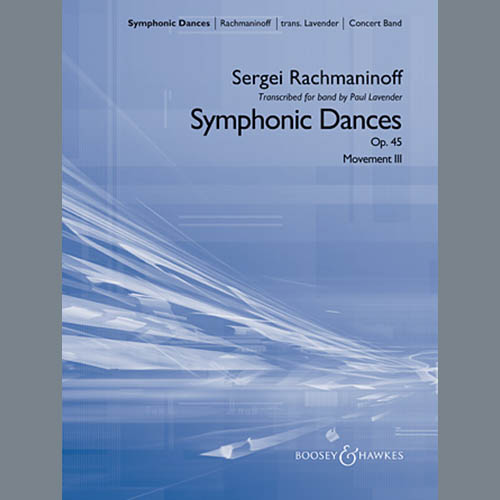 cover: Symphonic Dances, Op.45 - Bb Trumpet Parts - Digital Only - Bb Trumpet 2 (sub. C Tpt. 2), Paul Lavender
