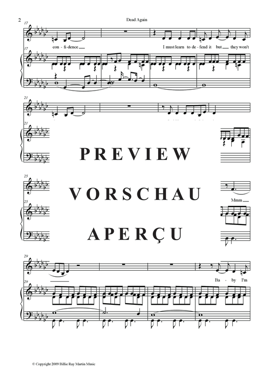 Produktgalerie: Seite 5 von 13 Dead Again , Martin, Billy Ray, Klavier und Gesang