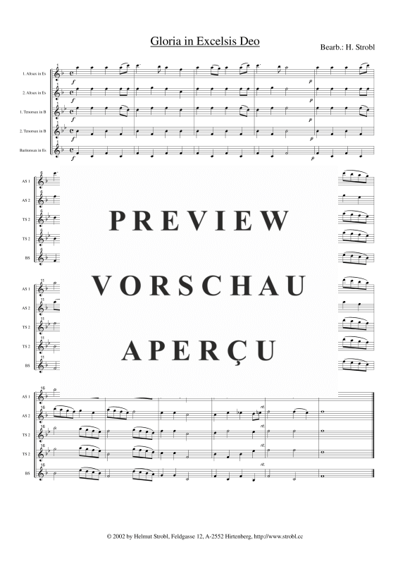 gallery: Gloria in Excelsis Deo, , Saxophonquintett AATTB