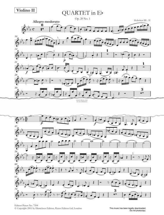 Produktgalerie: Seite 1 von 1 6 String Quartets Op.20 (Hoboken III: 31-36), Joseph Haydn, Violine