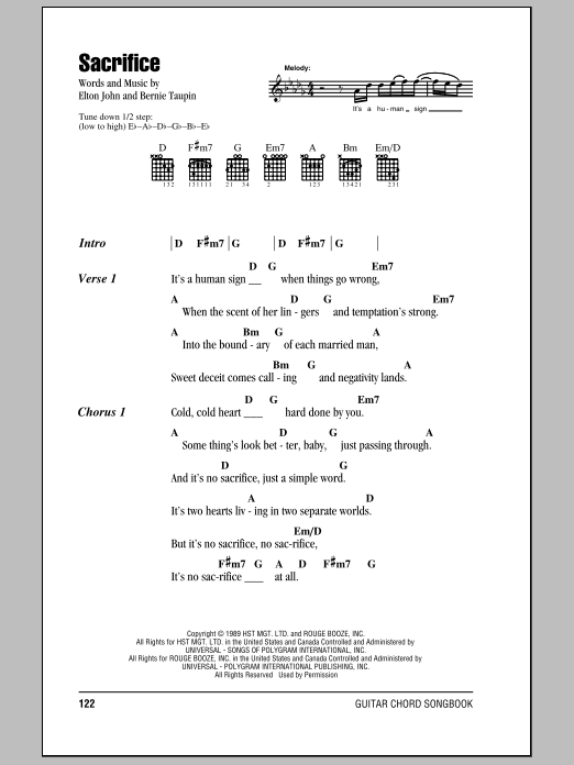 Product picture to:  Sacrifice - Elton John