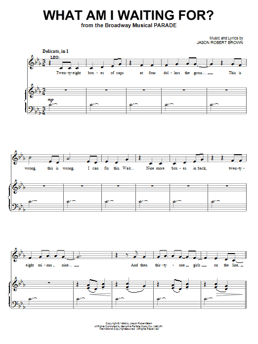 Produktbild zu: What Am I Waiting For? (from Parade)
