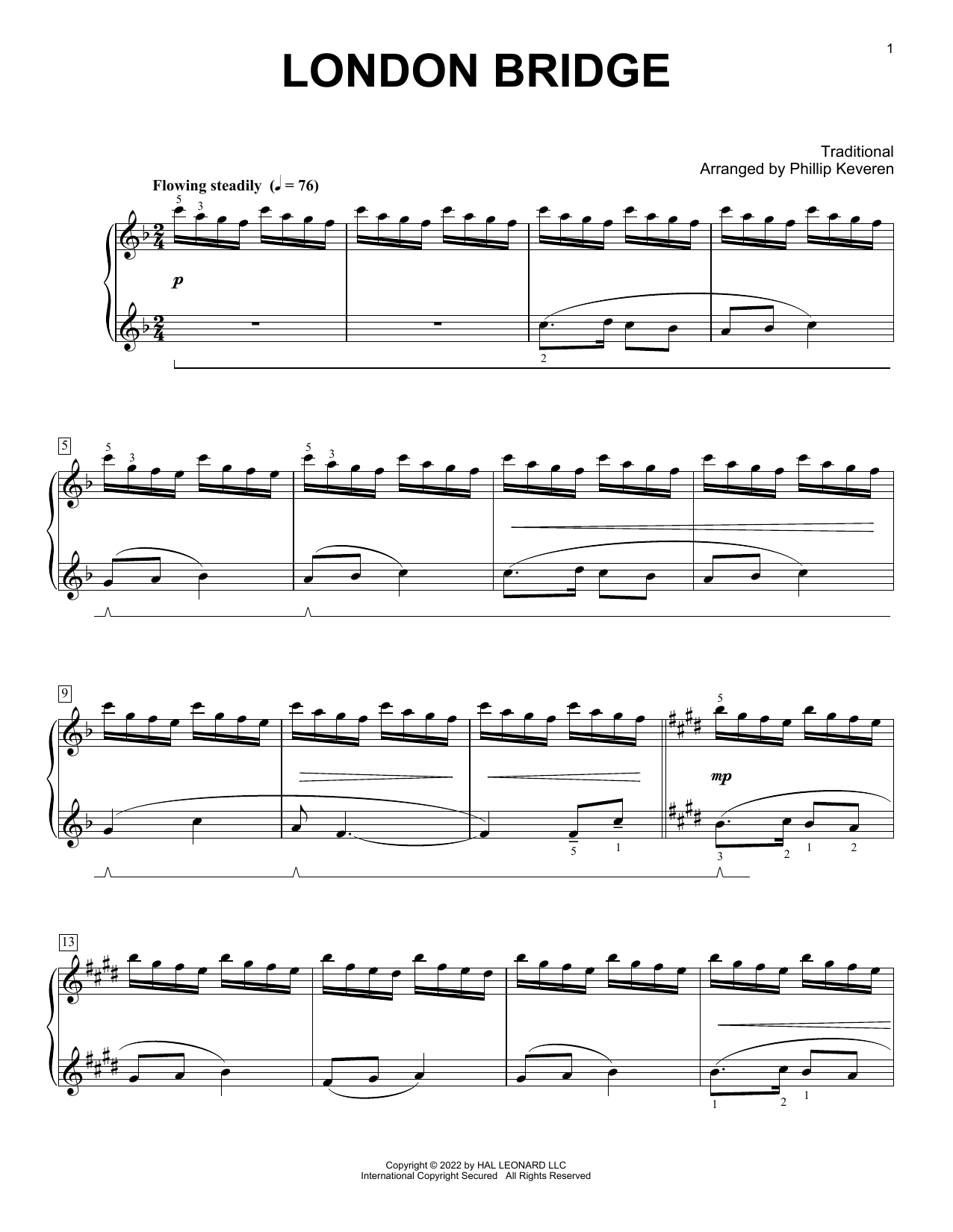Produktbild zu: London Bridge (arr. Phillip Keveren)