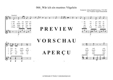 Product gallery: Page 2 of 3 Wär ich ein muntres Vögelein , , (guitar + vocals)