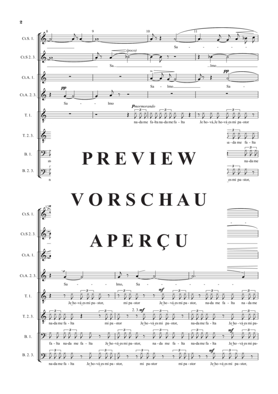 Produktgalerie: Seite 4 von 11 Salmo XXIII , , (Gemischter Chor 9-stimmig)