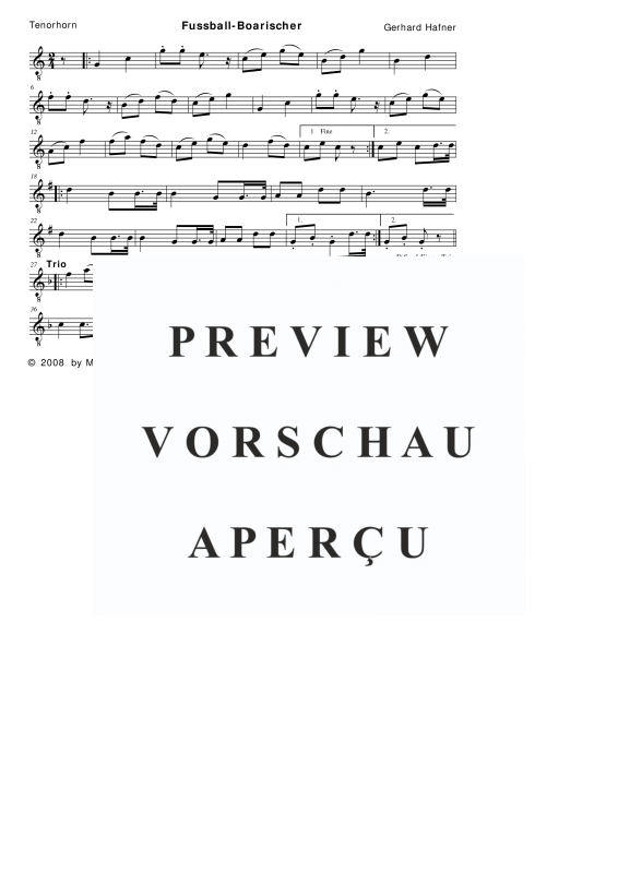 Product gallery: Page 8 of 11 Fussball-Boarischer, , (woodwind and brass)