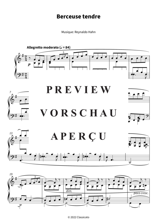 Produktgalerie: Seite 4 von 6 Berceuse tendre , , Klavier Solo