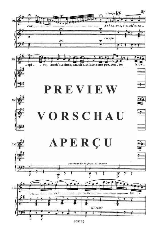 Produktgalerie: Seite 8 von 11 Sventurata, anch'io deliro, , Sopran und Klavier