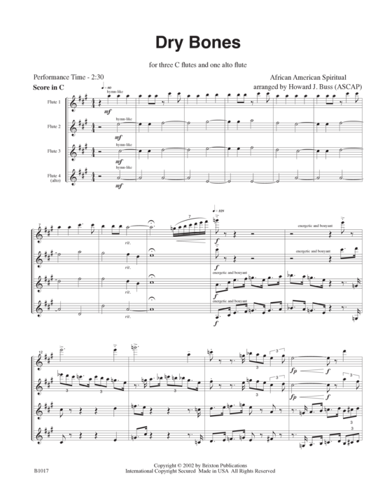 Product picture to: Dry Bones Traditional African American Spiritual