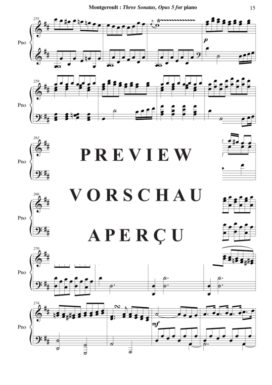 Product gallery: Page 16 of 21 Three Sonatas, Opus 5 , Horvath, Nicolas, Piano Solo