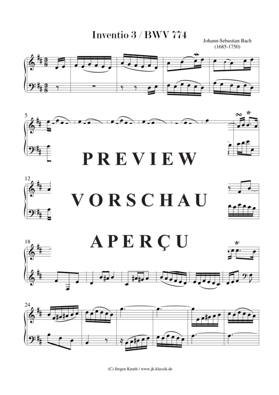 gallery: 15 zweistimmige Inventionen BWV 772-786 , , (Klavier/Cembalo/Orgel Solo)