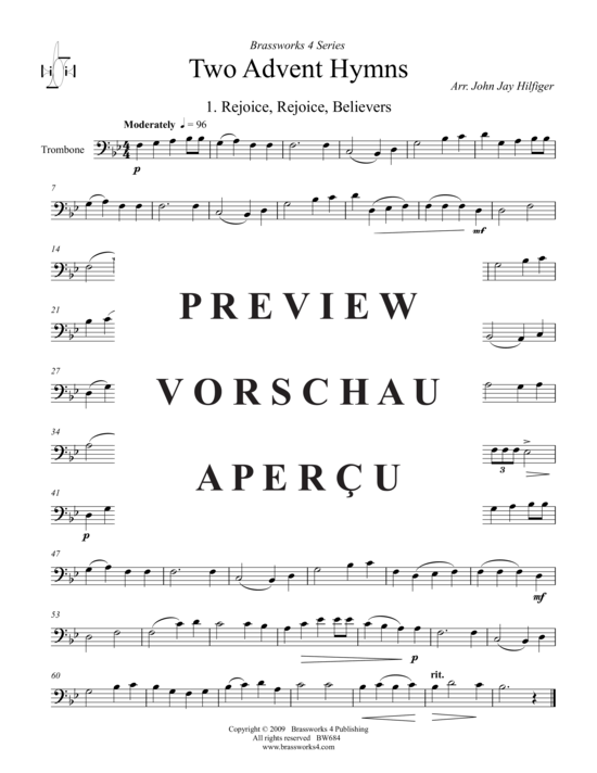 Produktgalerie: Seite 15 von 16 2 Advent Hymns , , (Blechbläserquintett)