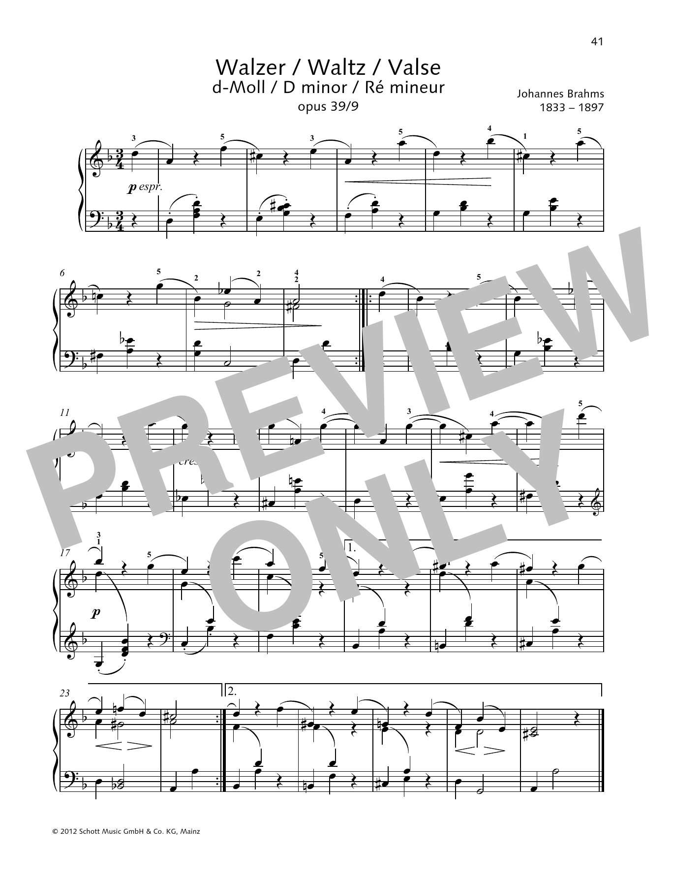 Produktgalerie: Seite 1 von 1 Waltz D minor, Monika Twelsiek, Klavier