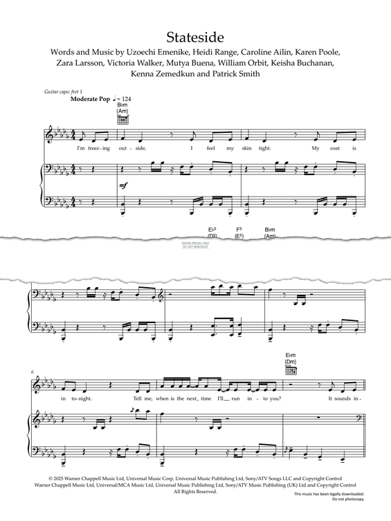 Produktgalerie: Seite 1 von 1 Stateside, PinkPantheress, Gesang, Gitarre, Klavier