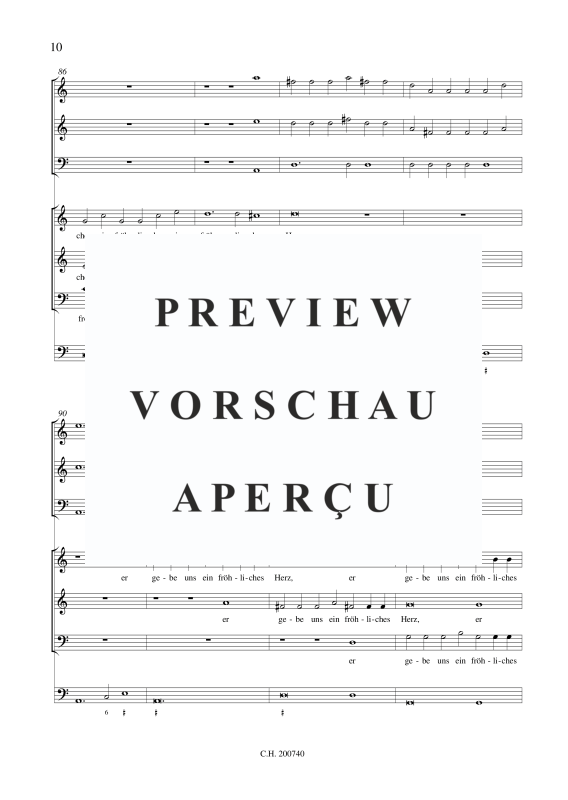 gallery: Nun danket alle Gott - Concerto a 6, , (mixed ensemble SSB, 2x violin, bassoon and BC)