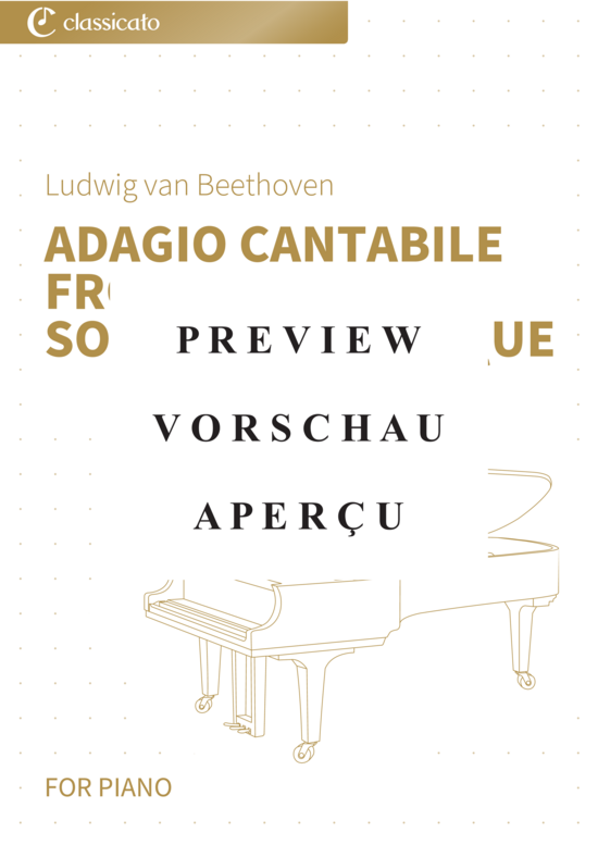 gallery: Adagio cantabile from Grande Sonate Pathétique , , (Klavier Solo)