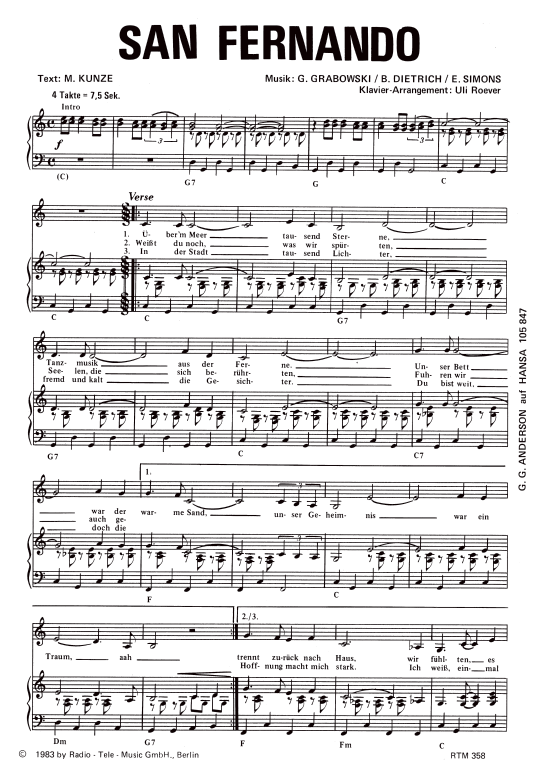 Produktbild zu: San FernandoG.G. Anderson