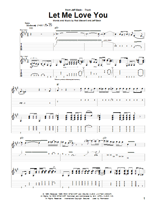 Product gallery: Page 1 of 1 Let Me Love You, Jeff Beck