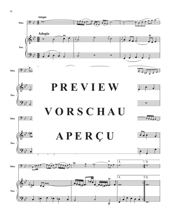 Product gallery: Page 13 of 21 Sonata BWV 1029 , , (tuba + piano)