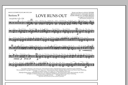 Product picture to: Love Runs Out - Baritone B.C.