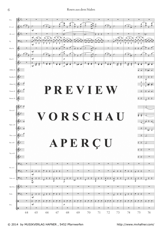 Product gallery: Page 11 of 11 Rosen aus dem Süden, , (large wind orchestra)