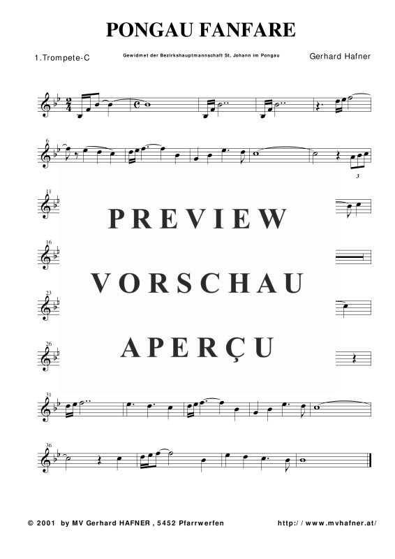 Produktgalerie: Seite 9 von 11 Pongau-Fanfare, , (Blechbläser Quintett)