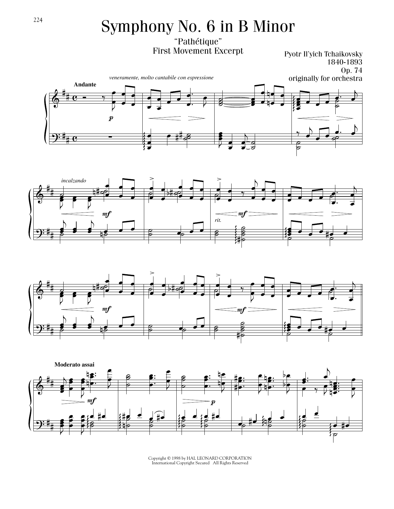Produktbild zu: Symphony No. 6 in B Minor ("Pathetique")